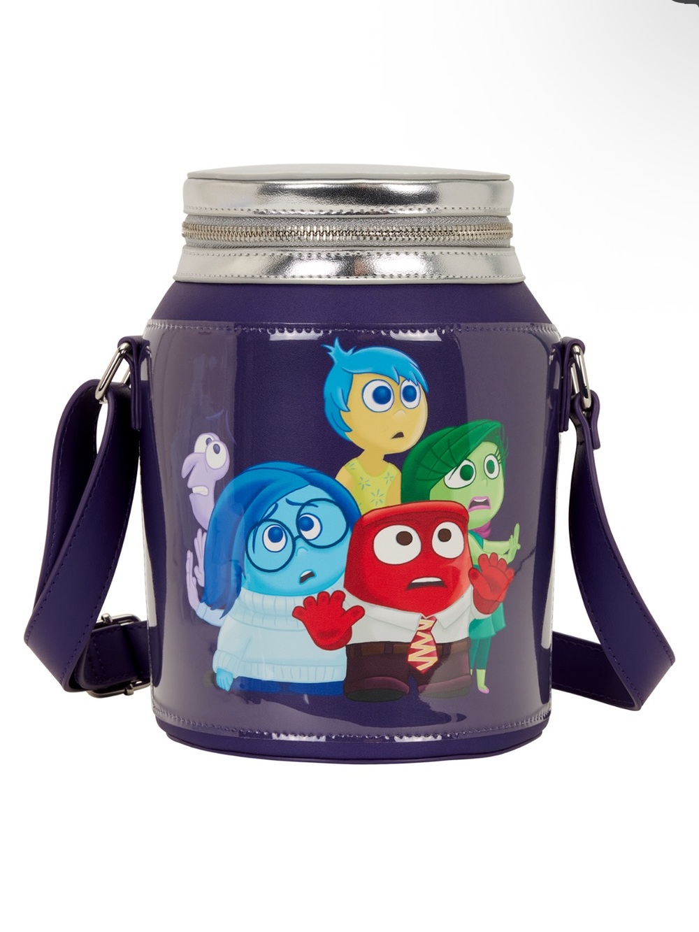 NWT Loungefly Disney Pixar Inside Out 2 Character Crossbody Bag - Purple